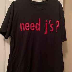 Black Jordan tee with some love left!